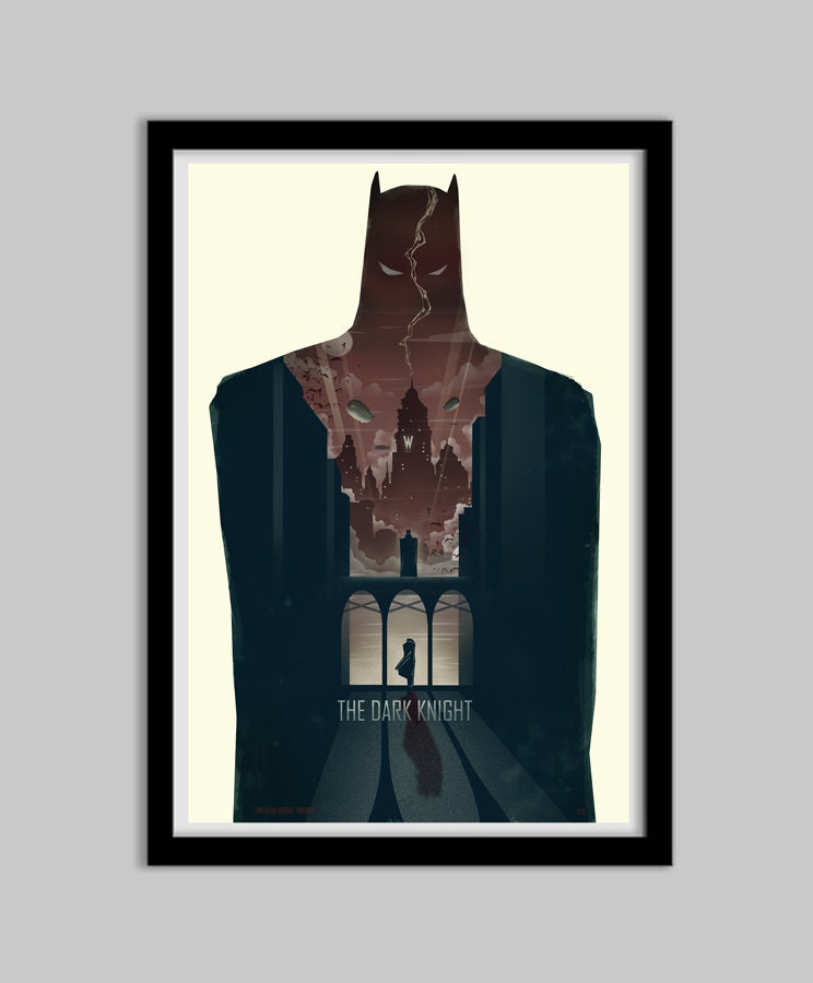 The Dark Knight - 11x17 - dark knight, batman, joker, movie, film, art, poster, comic book