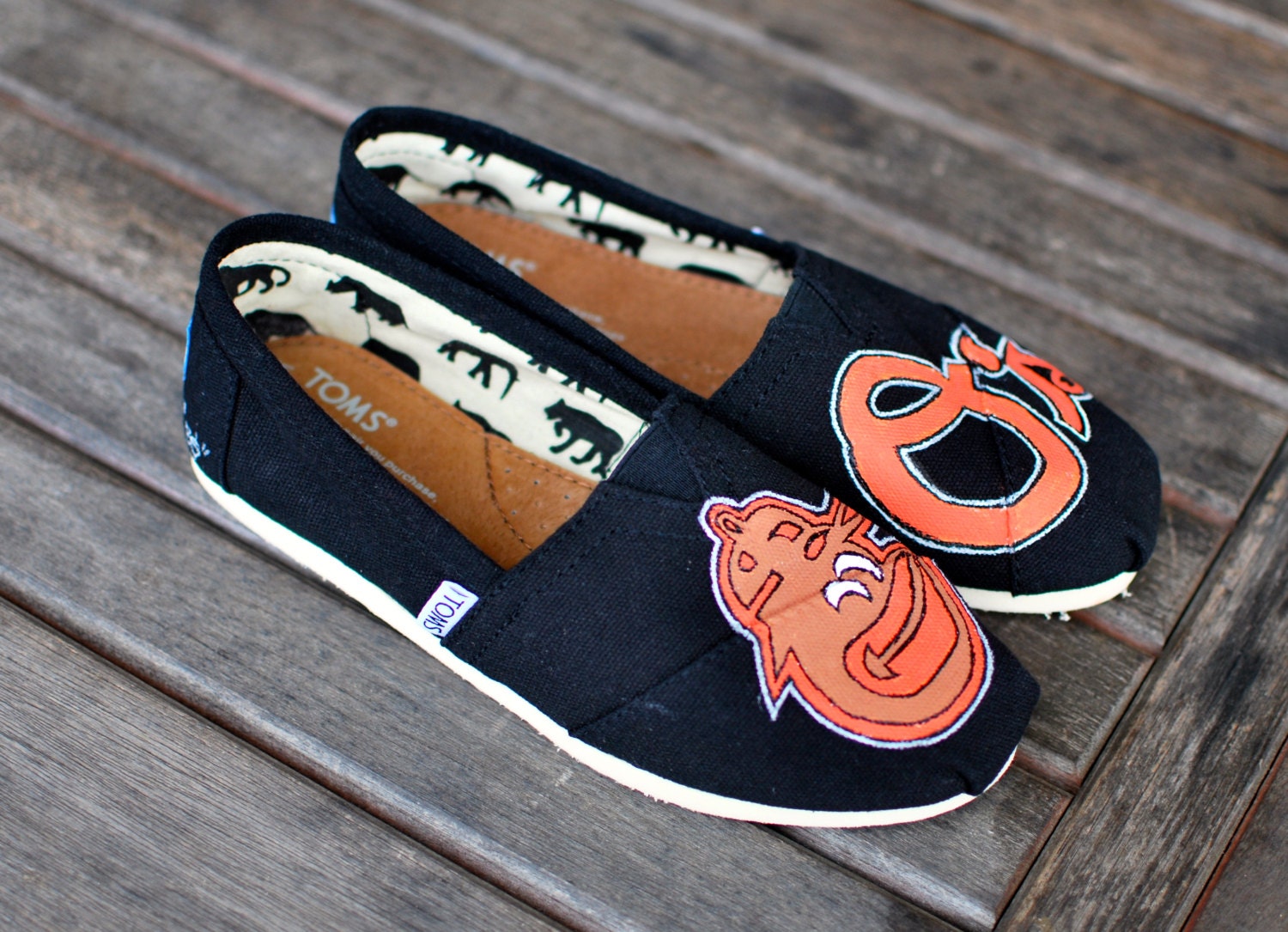 Black Classic Baltimore Orioles TOMS