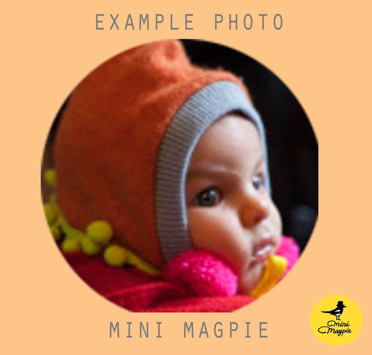 Wool Baby SALE Newborn Hat Bonnet Navy Blue with Pom Poms in Upcycled Wool 0-3m