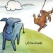 Cow and Rabbit print - lets be friends - fun whimsical nursery decor