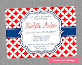 Printable Graduation Party Invitation - Graduation Themed Pixie Invite - Colors and Text Customizable Il_170x135