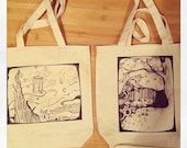 Playing Foxes Canvas Tote Bag