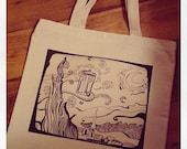 Dr. Who Starry Night Tote Bag