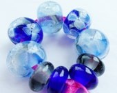 Floating  - handmade lampwork bead set