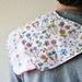 Two Summer Girl Floral Owl Burp Rags