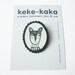 Scalloped Oval Brooch - Deer Olly