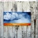 SALE 20% OFF Original oil painting, Landscape,  dark sky,  thunderstorm clouds, earthy colors, dramatic - The Dry Season