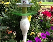 Vintage glass smaller size garden totem