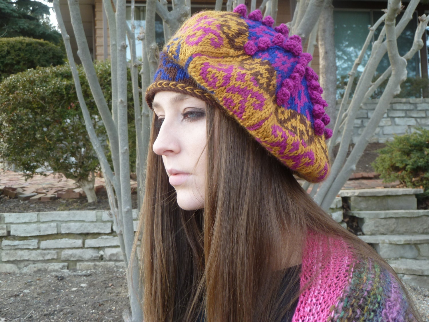 All Bobbled Up Hand Knitted Tam