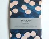Navy & Peach Dots Notecard