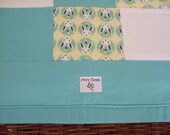 Organic Cotton Crib Quilt - Bunnies OOAK
