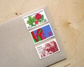 Vintage unused - Love You Forever - postage stamps to post 5 letters - or use in scrapbooking and crafts