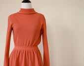 salmon pink alpine dress