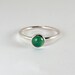 MADE TO ORDER - 6mm Chrysoprase Stacking Ring - Sterling Silver