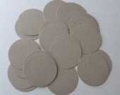 25 Handmade Die Cut Large Circles, Light Kraft, Scrapbooking, Card Making, Confetti