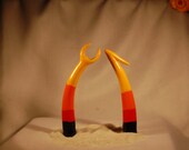 Troll candy corn Horns stripes:hook and claw cos-play comic con, rave larp