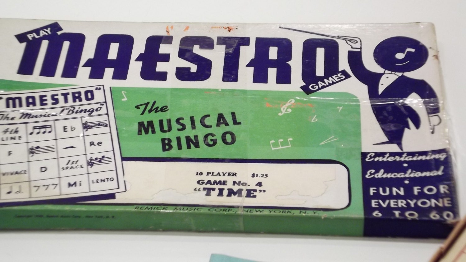 Antique Game Maestro Musical Bingo 1930s