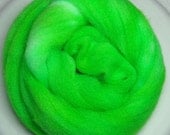 Hand Dyed Starbright Nylon "Spring Green"  Fiber Add In