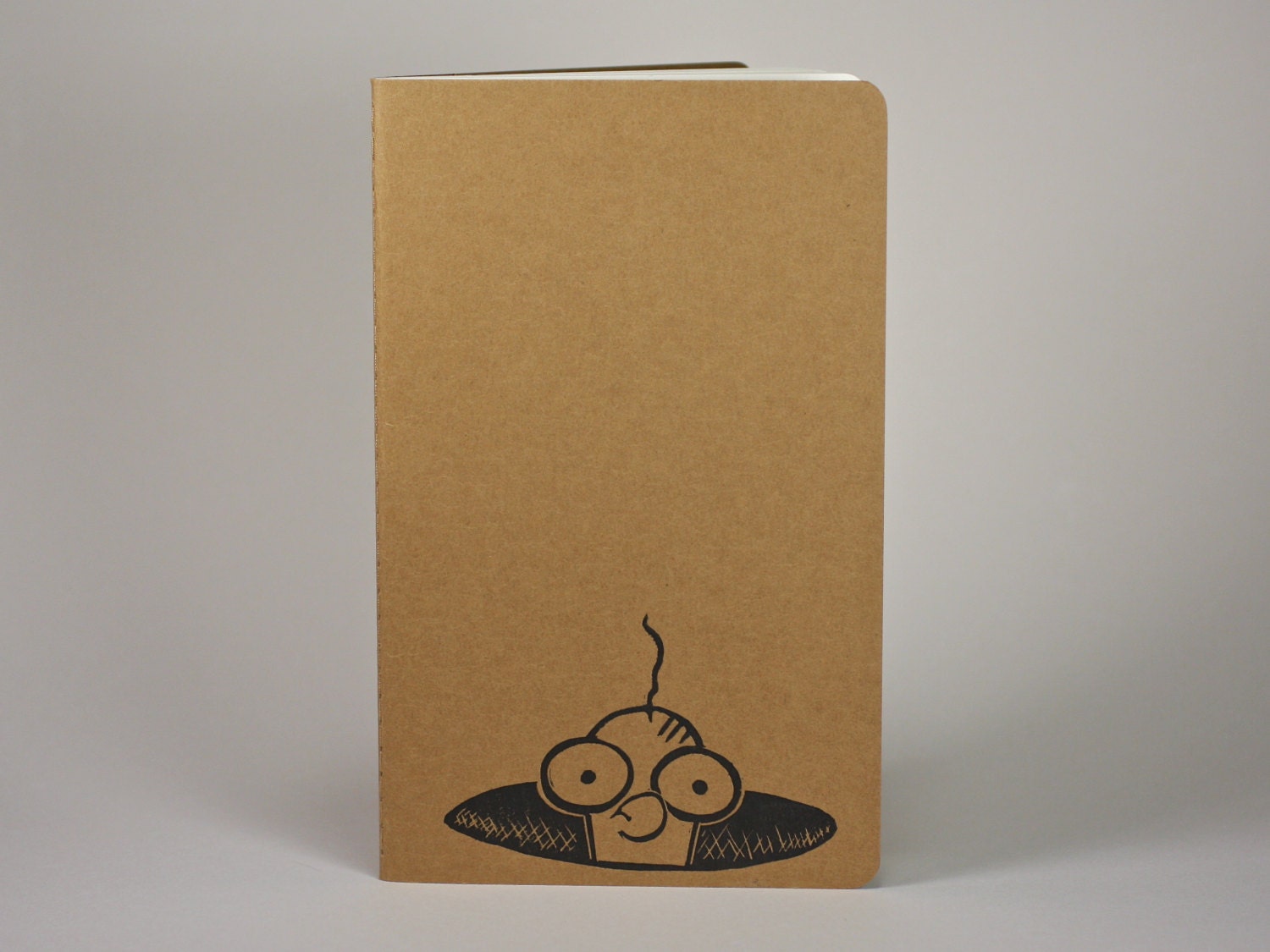 Eggert Moleskine, Travel journal. Medium size journal with inner pocket. Stationary. Notebook.