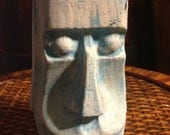 Tiki Statue - Easter Island Moai - for your next tiki party or luau. Handpainted, handfinished,hand poured plaster-cast. 