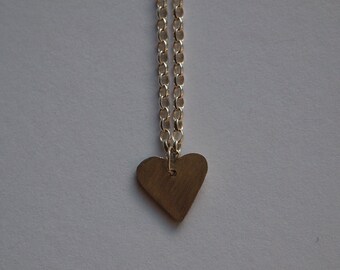 Love Heart Pendant. Sterling Silver.