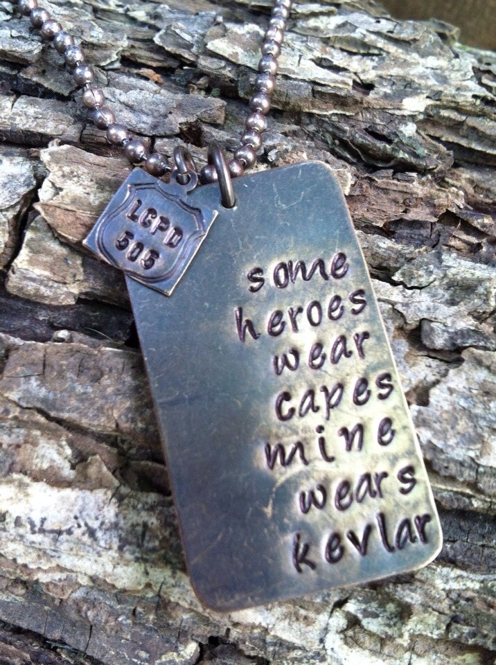 Kevlar necklace police officer quote necklace military quote necklace dog tag necklace police officer wife necklace miltary wife necklace