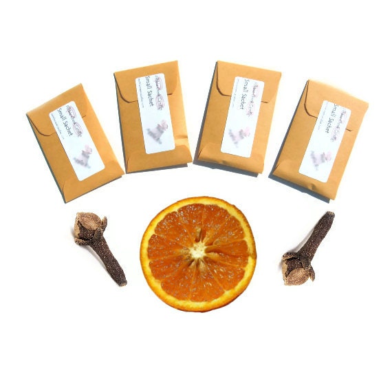 4 Orange Clove Scented Candle Sachets - Autumn Winter Wedding - DIY Party Favors - Golden Orange Brown - pebblecreekcandles 4 Orange Clove Scented Candle Sachets - Autumn Winter Wedding - DIY Party Favors - Golden Orange Brown - pebblecreekcandles