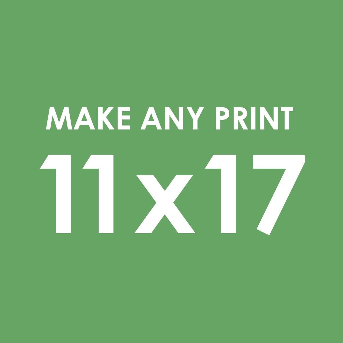 Make any print 11x17 - Choose any print in our shop