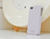Apple iphone case for iphone iphone 3Gs iphone 4 iphone 4s iPhone 5 : Purple ( violet ) polka dots