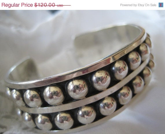 Vintage Sterling Taxco 925  Cuff Bracelet