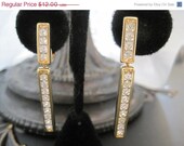 Vintage Sarah Coventry Rhinestone Drop Earrings