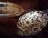 Champagne flutes (2) CUSTOM PERSONALIZED (option) for wedding, Indian WEDDING, Bollywood event, bride & groom, wedding party