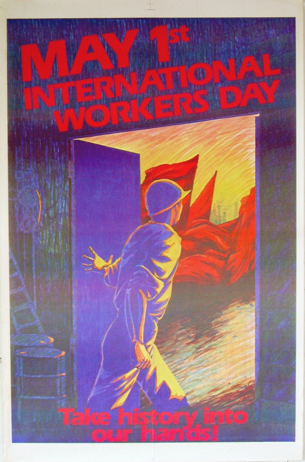 International Workers Day vintage poster