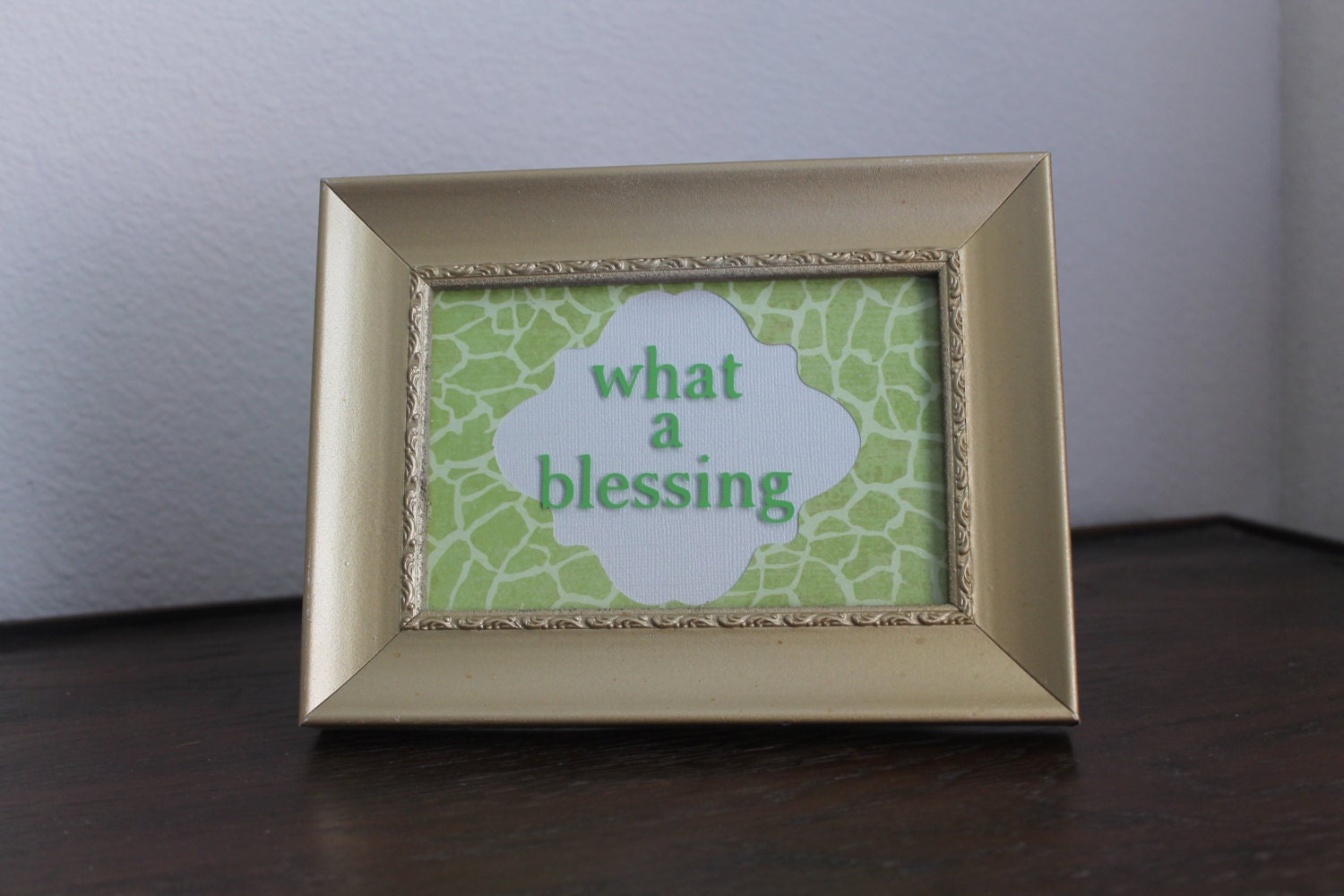 reclaimed nursery frame: what a blessing