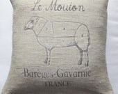 Le Mouton - European Grain Sack Cushion cover
