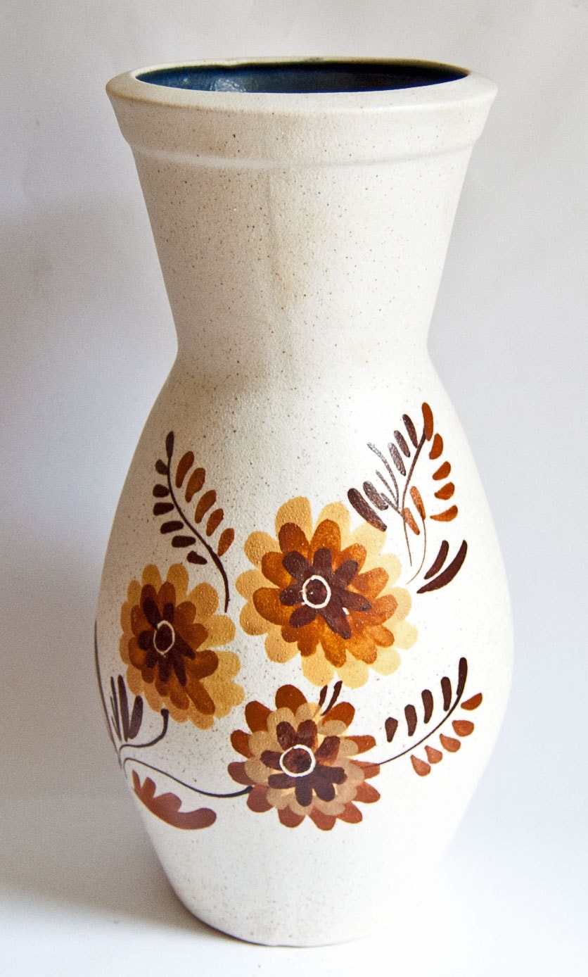 Lapid Israel // Flower Power // Large 1960s Vase // Floral Design