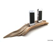 Driftwood iPhone 5 Dual Dock by Dock Artisan