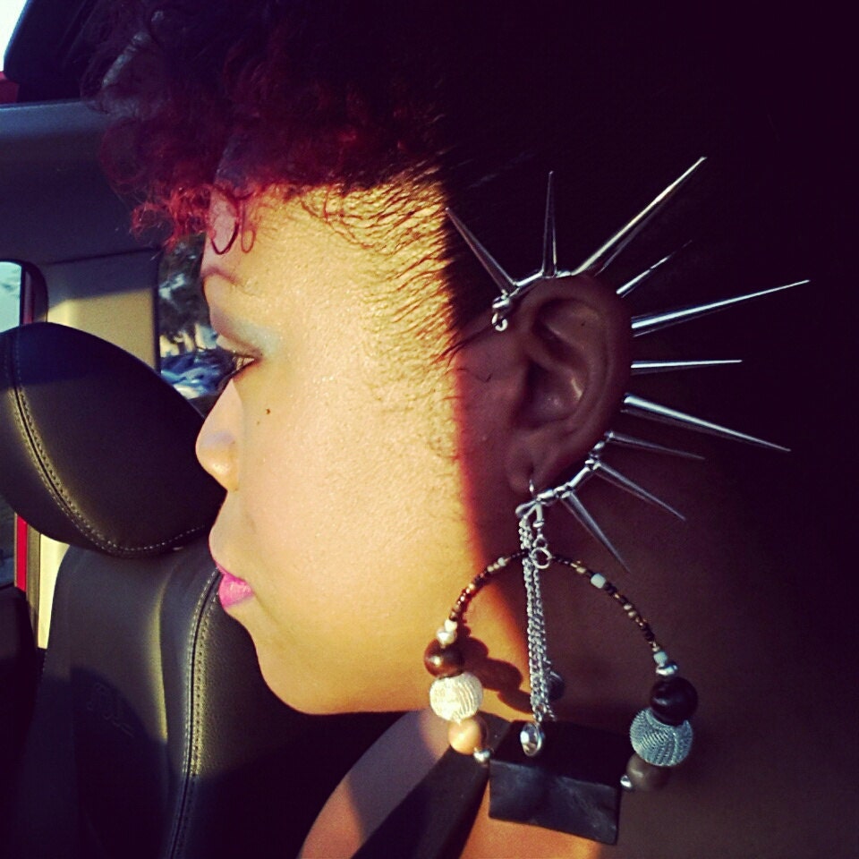Spike Earcuff Earring in Silver or Gold Spikes