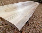 Live Edge Poplar Solid Hardwood Slab Natural Edged Shelf, DIY Table Top, Natural Edge Coffee Table, Foyer Table, Poplar Wood Bar Top, Bench