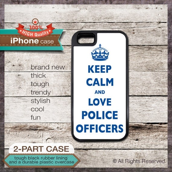 Keep Calm And Love Police Officers TOUGH iPhone 4/4S or iPhone 5 Case