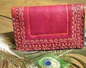leather credit card wallet / business card holder