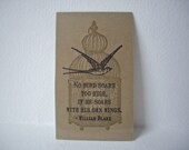 magnetic bookmark, inspirational bookmark, laminated bookmark, william blake bookmark, unique bookmark