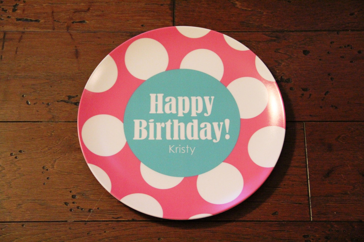 Personalized Birthday Plate - Many Colors and Designs Available