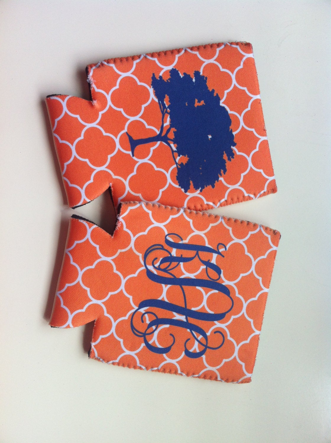 Auburn Toomers Corner Tree Koozies Monogrammed
