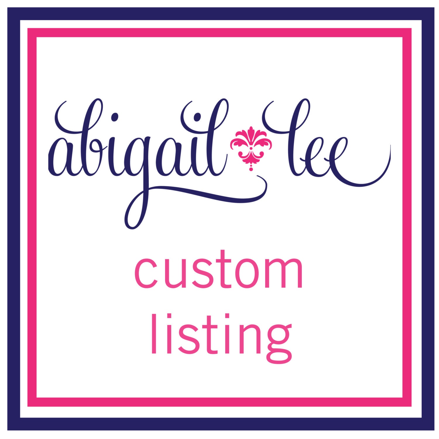 Custom Listing for Daniella