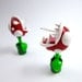 Piranha Plant earrings inspired from Mario Brothers