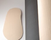 Rubber soles for my felted clogs - light slipper sole beige black - thin shoe sole