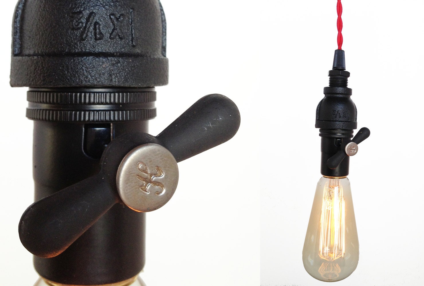 Hot Valve Industrial Pipe Pendant Light
