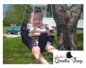 Portable Outdoor Indoor Fabric Baby Infant Swing to Toddler Tree Swing - Baby Toy in Navy Blue