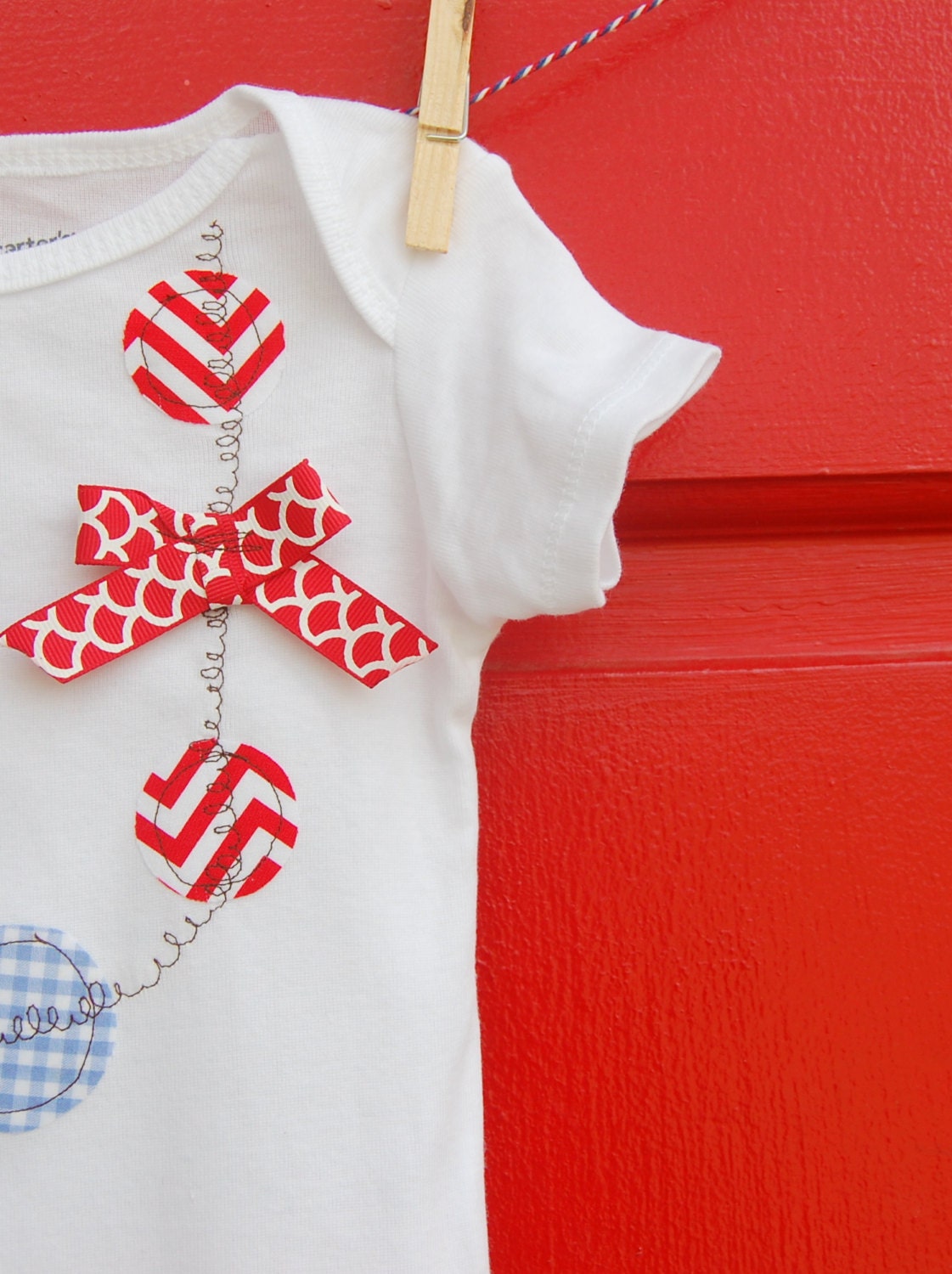 Swanky Baby Girl Patriot "Necklace" Onesie
